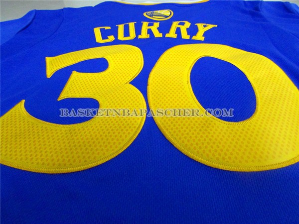 Maillot Manche Courte Golden State Warriors Curry Bleu